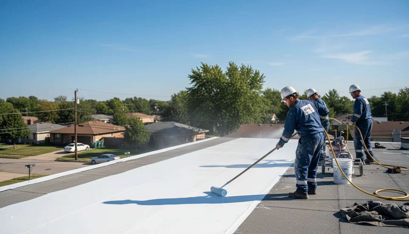 Commercial roof coating in Teutopolis, IL near me